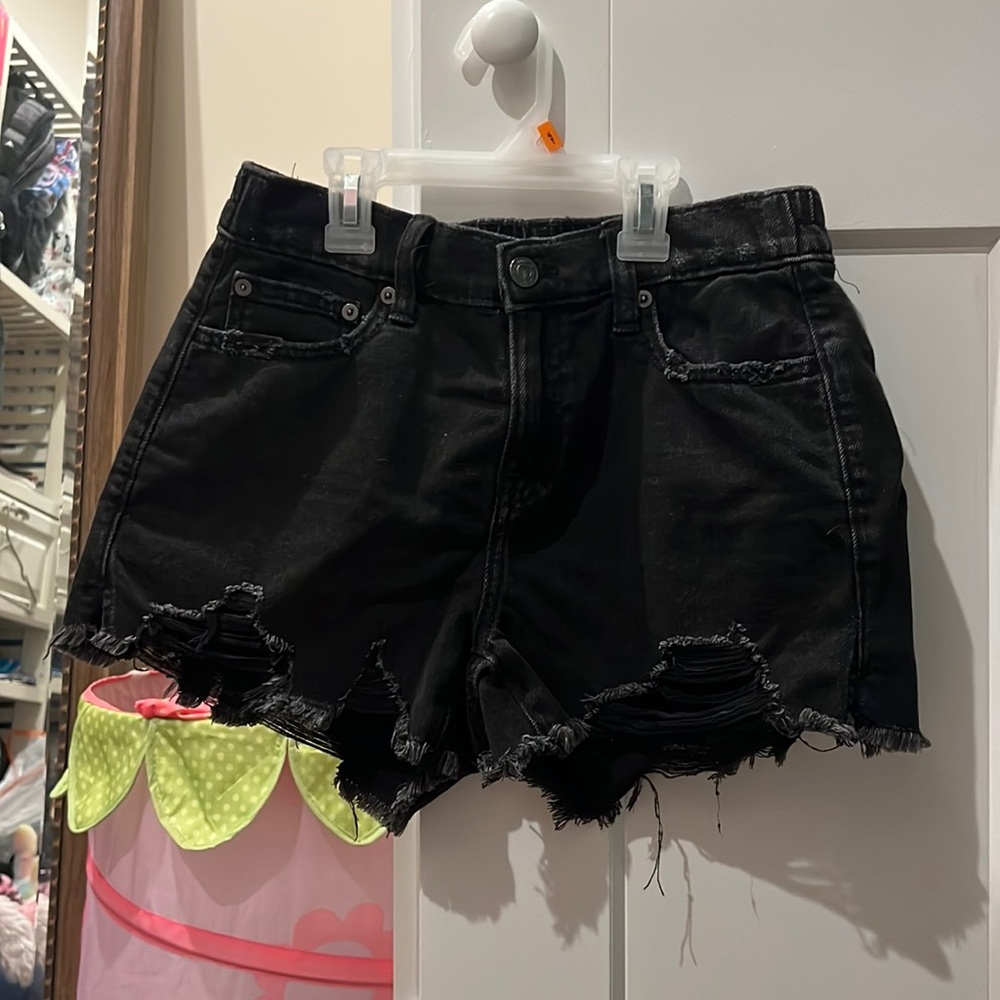 “Aerie Daydream Denim Short” in black